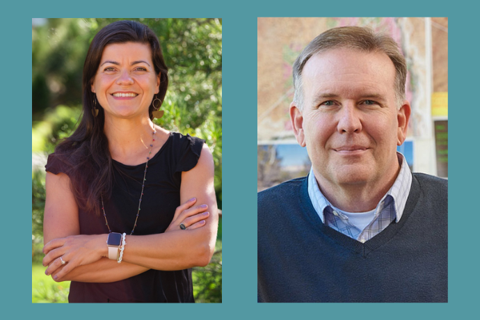LAEP professor David Anderson and ADVS professor Helosia Rutigliano received the NACTA Educator Award