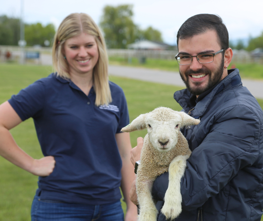 Iuri with lamb