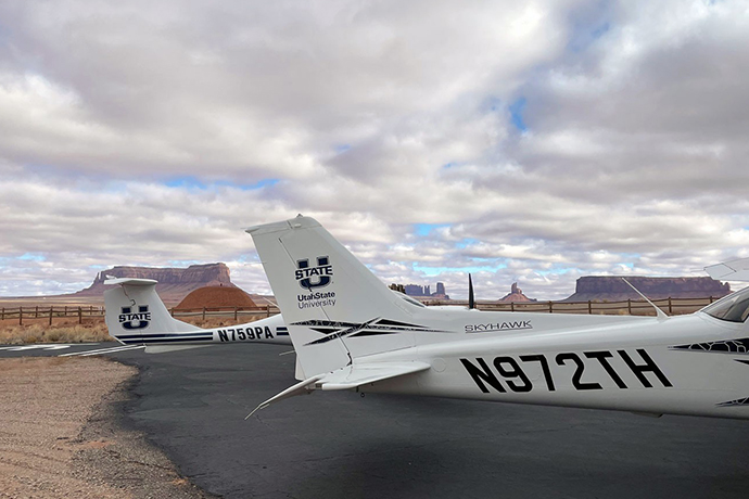 Aggie Flight Instructors Assist With Backcountry Santa Deliveries