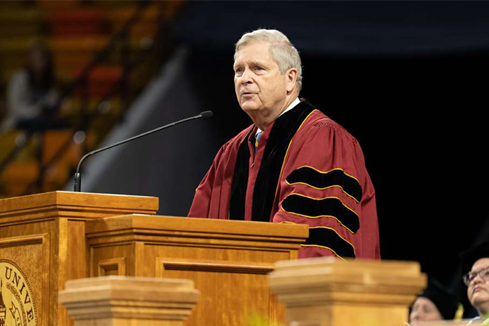 US Secretary of Agriculture Offers Message of Resiliency to USU Graduating Class