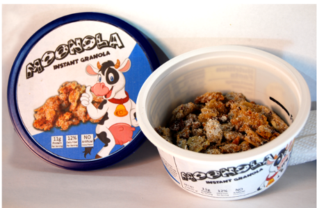 Moonola won first prize in the 2020 Institute of Food Technologists Smart Snacks for Kids Competition. Moonola is a convenient snack or cereal and just add water to get a cereal in milk. The team members were Melissa Marsh, Savannah Branson and Jared Buhler.