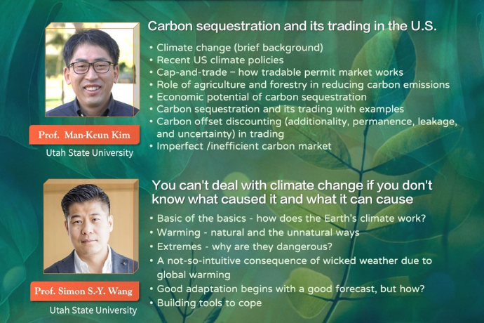 USU Professors Give Climate Lectures in Taiwan