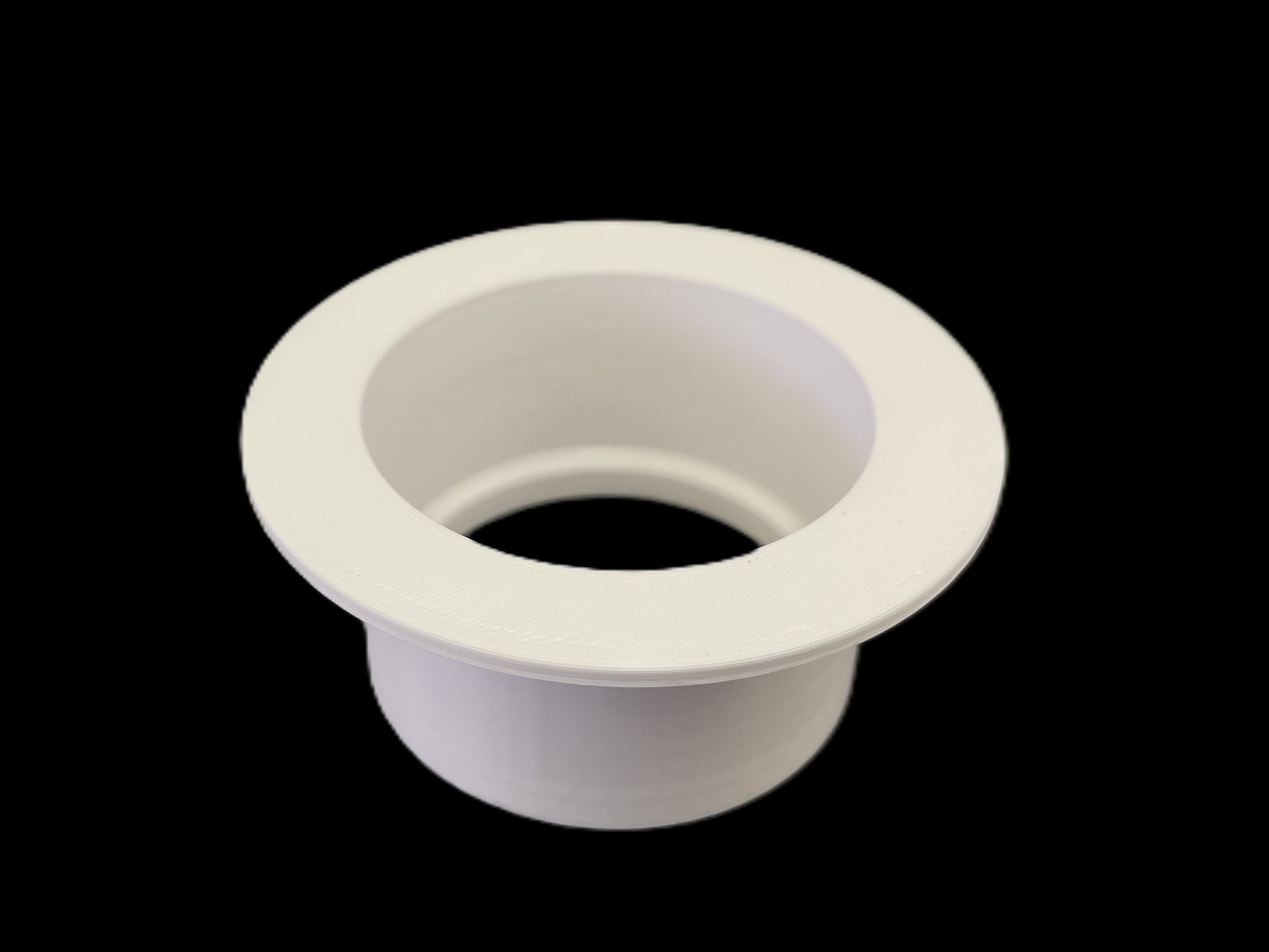 A white plastic collar.