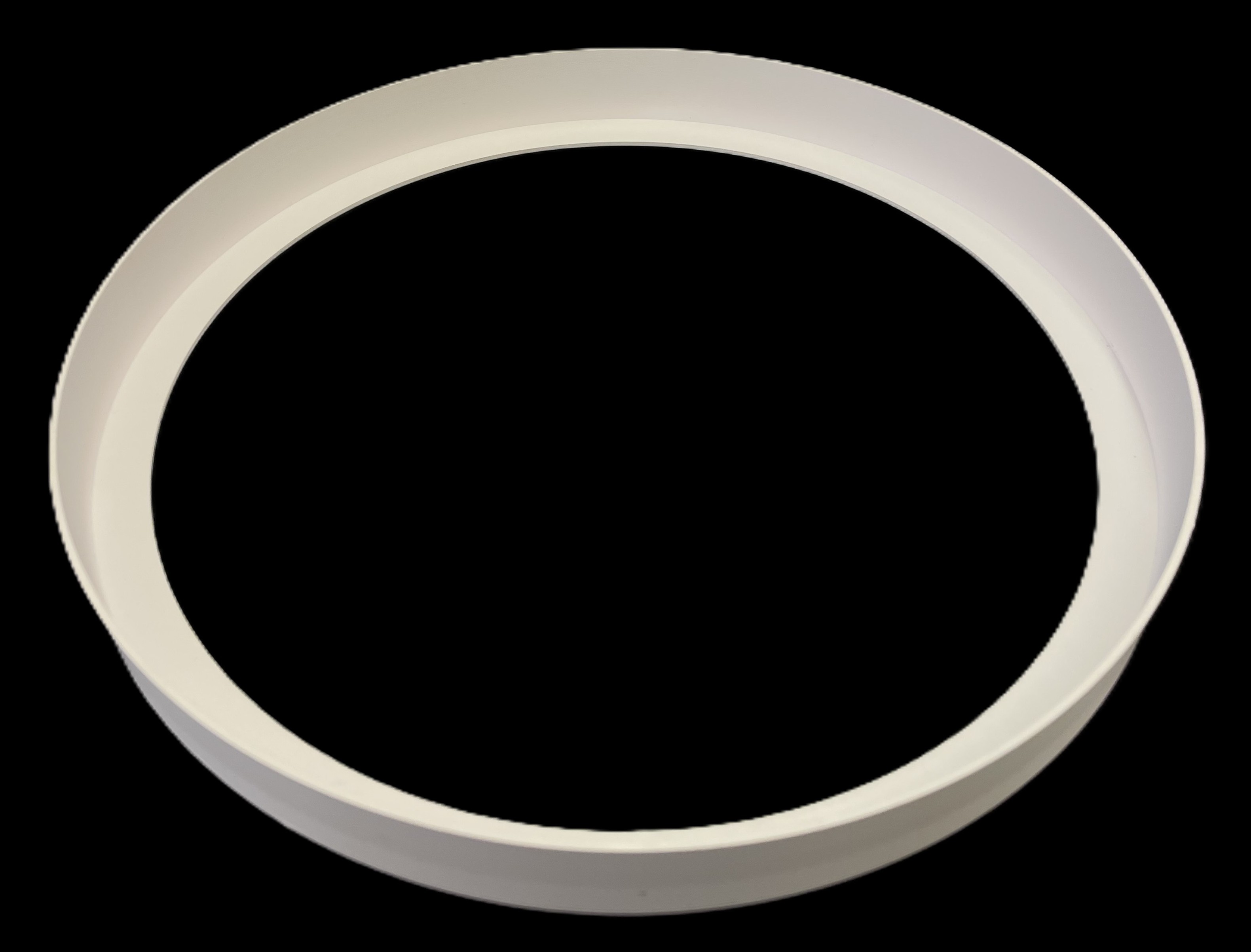 A white plastic ring.
