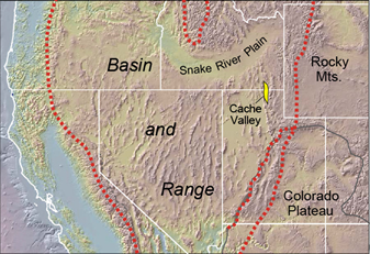 basin and range map