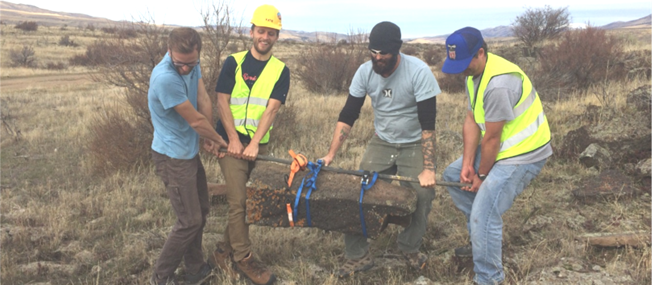 collecting basalt
