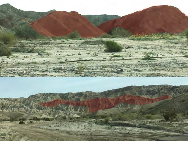 red hued mudstone