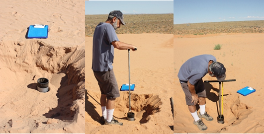 Sample loess and sand dunes