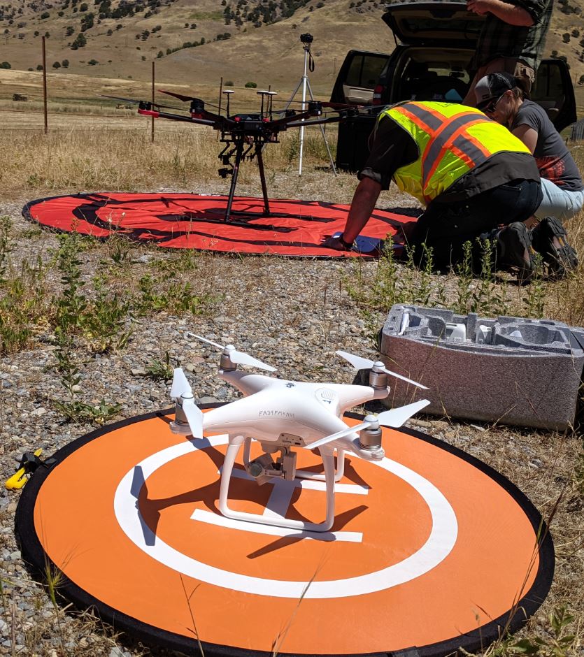 Staging Drones about to be Used